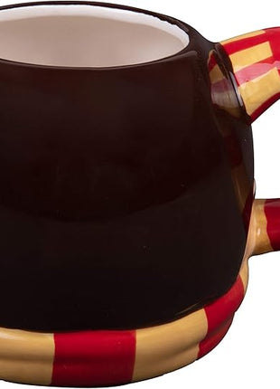 Harry Potter Figural Coffee Mug, 24 oz - Cute Chibi Design with Gryffindor Scarf Handle - Ceramic