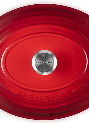 Le Creuset Enameled Cast Iron Signature Oval Dutch Oven, 8 qt., Cerise