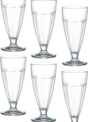 Bormioli Rocco Rock Bar 12.75 oz. Dessert Glass, Set of 6, Lavender