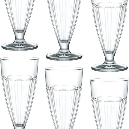 Bormioli Rocco Rock Bar 12.75 oz. Dessert Glass, Set of 6, Lavender