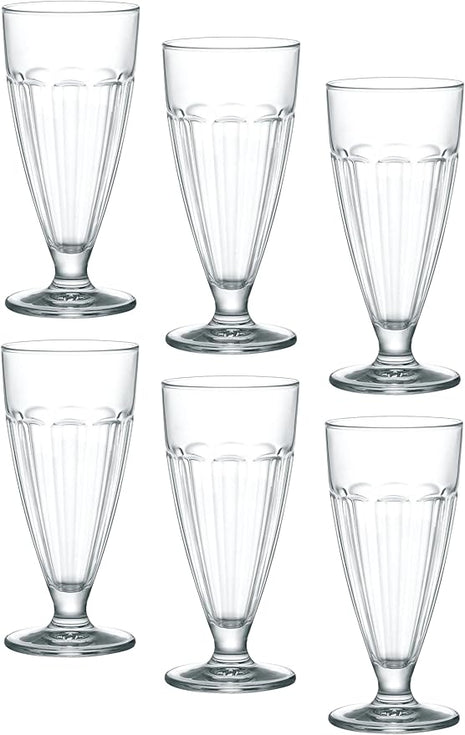 Bormioli Rocco Rock Bar 12.75 oz. Dessert Glass, Set of 6, Lavender