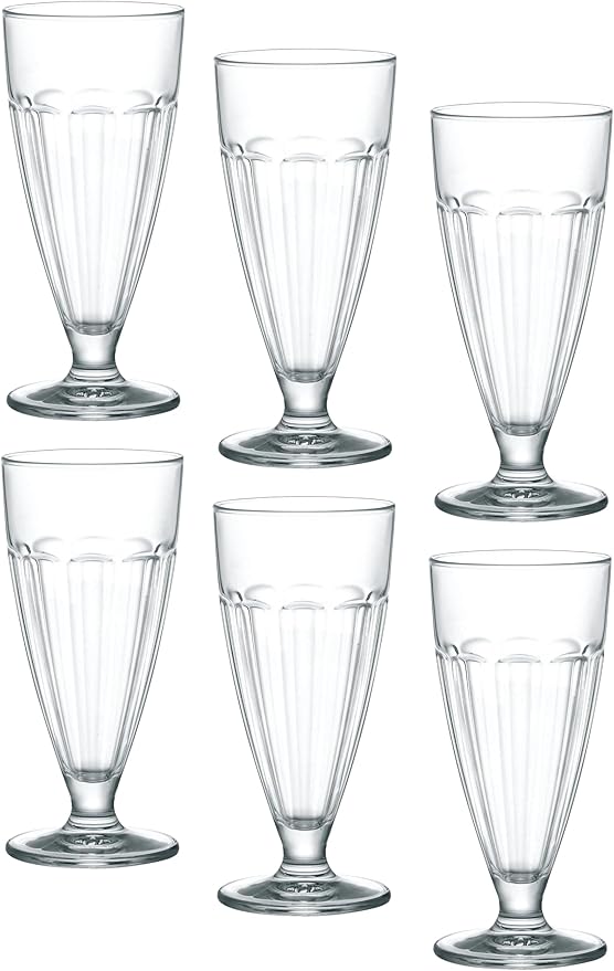 Bormioli Rocco Rock Bar 12.75 oz. Dessert Glass, Set of 6, Lavender