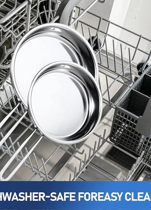 Aufranc 10-Piece Pots and Pans Set, Stainless Steel Cookware Set- Includes Ergonomic Handle Saucepans, Skillets, Dutch Oven, Stockpot, Steamer & More - Premium Pots and Pans for Home Chefs