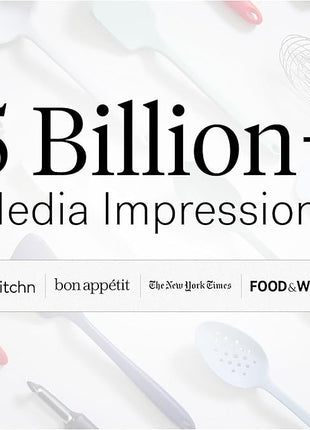 GIR: Get It Right 5-Piece Silicone Essentials Kitchen Utensils Set - Ladle, Spatula, Flip, Spoon & Spoonula - Non-Toxic Cooking Utensils for Nonstick Cookware, Cooking and Baking - Party Confetti