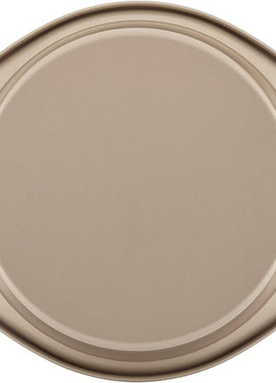 Rachael Ray 47578 Cucina Nonstick Bakeware Set with Grips Includes Nonstick Bread Pan, Baking Sheet, Cookie Sheet, Baking Pans, Cake Pan and Muffin Pan - 10 Piece, Latte Brown with Agave Blue Grips