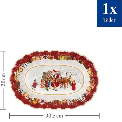 Villeroy & Boch 14-8332-2556 Pastry Plate, Porcelain, Red