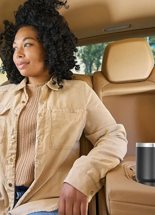 VEGOND 20 oz Tumbler Bulk with Handle Lid and Straw, Stainless Steel Insulated Travel Coffee Mug Set, Spill Proof Double Wall Metal Tumblers Cups, Powder Black 12 Pack