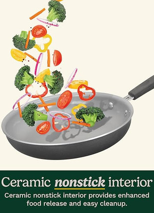 Cuisinart 11-Piece Nonstick Cookware Set, Ceramica XT, Black, 54C-11BK