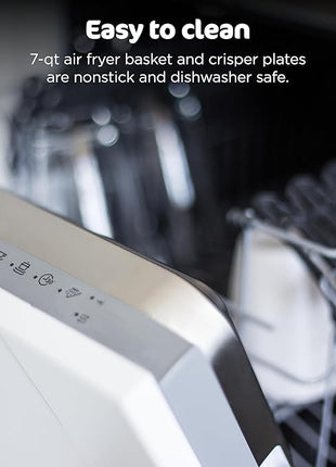 Ninja Foodi 6-in-1 FlexBasket Air Fryer with 7-QT MegaZone & Basket Divider for Large Proteins & Full Meals, Smart Finish Cook 2 Foods 2 Ways, Family Sized Capacity, Air Fry, Roast & More, Black DZ071