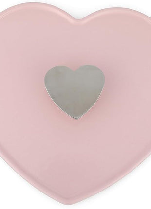 Martha Stewart Heart Shaped 2-Quart Enamel Cast Iron Dutch Oven - Pink