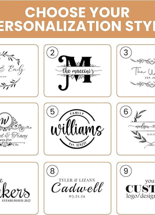 Personalized Charcuterie Board Gift Set - Custom Engraved Charcuterie Boards, Bamboo Cheese Board & Meat Platter - Wedding Gifts, Housewarming Gift for New Home, Anniversary, Birthday, Christmas Gifts