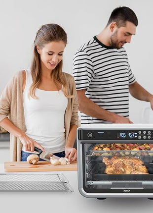 for Ninja Foodi Replacement Air Fryer Oven Basket, Original Replacement Baking Trays for NINJA DT201 DT251 Foodi Digital Air Fryer Oven, Mesh Basket, Ideal Accessories for Frying and Dehydrating