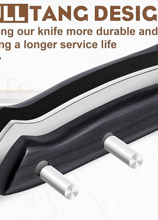 Golden Bird Butcher Knife Set - 13pcs Chef Knife Set Hand Forged Knives for Kitchen, Sharp Japanese Knives Sets for Meat Cutting, Camping, BBQ, Christmas Gifts for Men Women