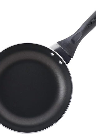 Farberware Dishwasher Safe Nonstick Cookware Pots and Pans Set, 15 Piece, Pewter