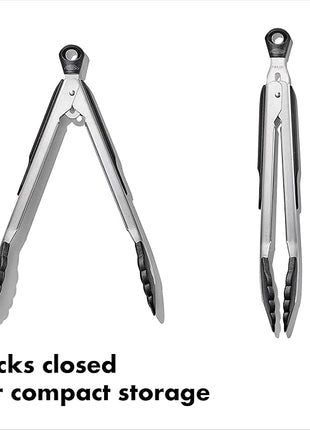 OXO Good Grips 2-Piece Tongs with Nylon Heads Set