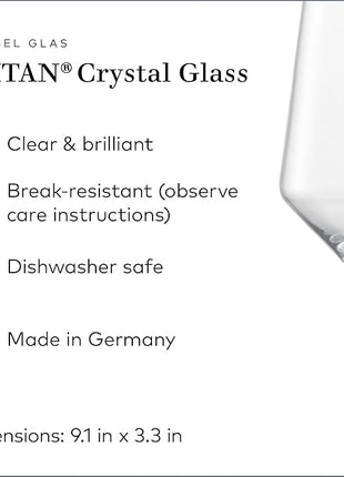 ZWIESEL GLAS Pure Sauvignon Blanc White Wine Glass (Set of 2), Wine Glasses for White Wine, Dishwasher-Safe Tritan Crystal Glasses, Made in Germany (14 Ounce)