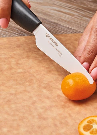 Kyocera 5.5" & 3" White Blade Black Handle - Gift Box Knife Set