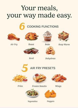 Cuisinart Dual Basket Air Fryer, Two Baskets 11 Qt in Total, 6 Functions: Air Fry, Roast, Bake, Broil, Dehydrate & Keep Warm, Features Sync Finish & Sync Settings, Toss Reminder & Auto-Pause, ADZ-112