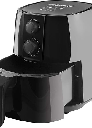Elite Gourmet EAF4617 Electric Digital Hot Air Fryer, 1350Watts, Oil-Less Healthy Cooker, Timer & Temperature Controls, 4 Quart, Black