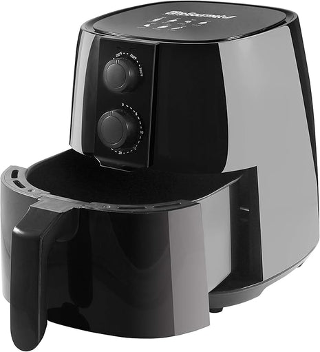 Elite Gourmet EAF4617 Electric Digital Hot Air Fryer, 1350Watts, Oil-Less Healthy Cooker, Timer & Temperature Controls, 4 Quart, Black