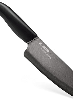 Kyocera Revolution 3pc ceramic knife set, 6", 5" and 3", Black