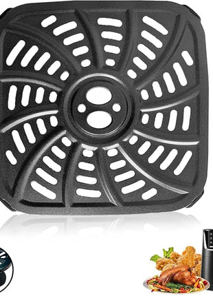 4QT Air Fryer Grill Pan for Gourmia GAF414 Digital Air Fryers, Upgraded Air Fryer Grill Crisper Plate Tray Rack Insert Grate Grid Shelf for 4QT Gourmia Air Fryer, Nonstick, Dishwasher Safe