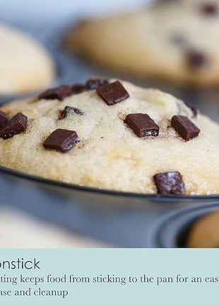 Chicago Metallic Professional Non-Stick Muffin Top Pan, 15.75-Inch-by-11-Inch