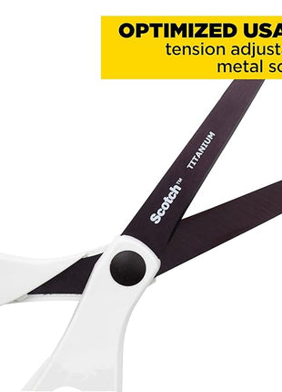 Scotch Brand Precision Ultra Edge Scissors, Left- or Right-Handed, 8 Inch, 3-Pack