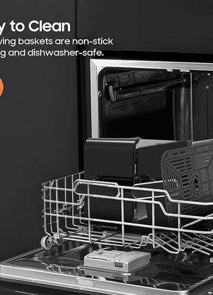 iceagle Dual Air Fryer 11 Quart - 6-in1 Airfryer with 2 Frying Baskets, Precise-control Knob | Sync & Dual Cook Functions to Ary Fry, Roast, Broil, Reheat and Dehydrate for Easy and Crispy Meals