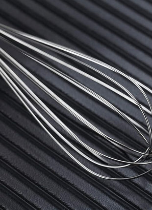 Berglander Whisk Set Pack of 3, Stainless Steel Whisks for Cooking 8",10",12", Wire Ballon Wisk (Silver)