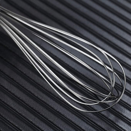 Berglander Whisk Set Pack of 3, Stainless Steel Whisks for Cooking 8",10",12", Wire Ballon Wisk (Silver)