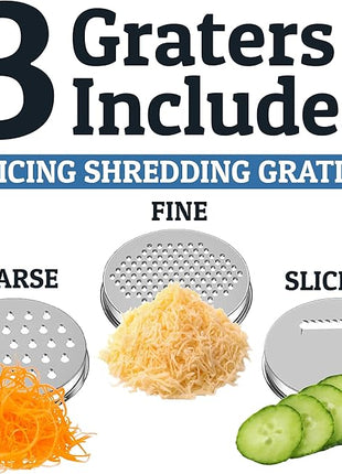 Priority Chef Stainless Steel Mixing Bowls with Lids Set, 3 Grater Attachments, Airtight Lids, Non-Slip Silicone Base Mixing Bowl Set, Large Prep Metal Mixing Bowls for Kitchen, Blue