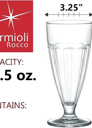 Bormioli Rocco Rock Bar 12.75 oz. Dessert Glass, Set of 6, Lavender