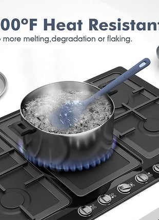 4 Pieces Silicone Spatula Set, Food Grade Rubber Spatula, Upgrade Strong Handle with Ergonomic Grip, Heat Resistant for Nonstick Cookware, Cooking