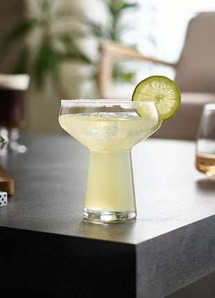 Libbey Stemless Margarita Glasses Set of 4, Classic, Lightweight Mixed Cocktail Glasses Set, Large Margarita Glasses Set for Cinco de Mayo, Parties