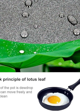 One Egg Frying Pan, Mini Induction Frying Eggs Pan, 4.7" Single Egg Durable Small Pan with Handle Heat Resistant Non Stick Pot, Portable Pan for Stove Gas Induction Hob