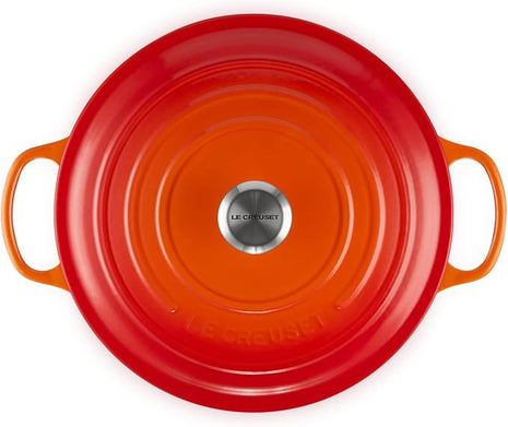 Le Creuset Enameled Cast Iron Signature Round Dutch Oven, 9 qt., Flame