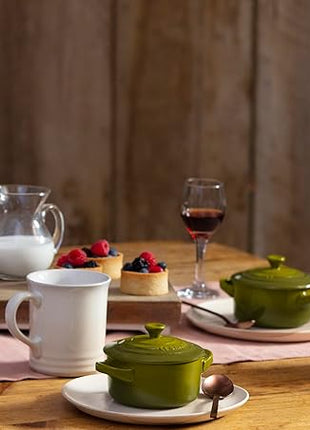 Le Creuset Stoneware Mini Round Cocotte, 8 oz., Olive