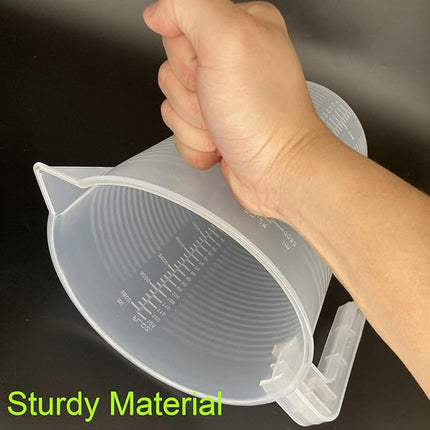 0.66 Gallon/2.5 Litre Plastic Pitcher with Lid BPA-FREE Eco-Friendly Carafes Mix Drinks Water Jug for Hot/Cold Lemonade Juice Beverage Jar Ice Tea Kettle (white, 125oz)