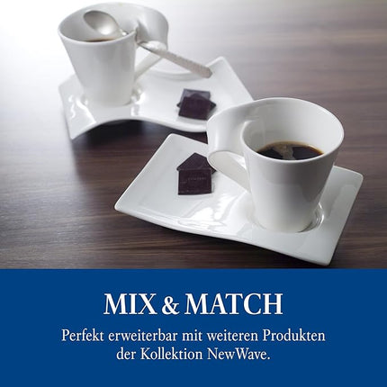 Villeroy & Boch NewWave Caffe Collection Coffee Mug, Premium Porcelain, Made in Germany, 10 oz Capacity, White