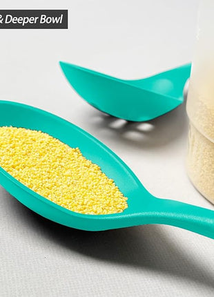 Silicone Spoons for Cooking - Extra Large Kitchen Spoons for Mixing, Serving, & Stirring - 600°F Heat-Resistant Non Stick Utensils Ladle & Skimmer- Dishwasher Safe, Teal