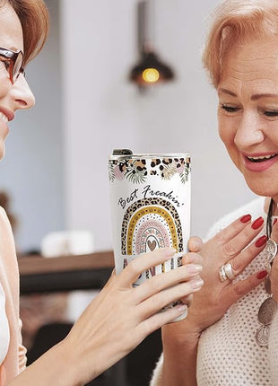 Macorner Aunt Gifts Tumbler - Stainless Steel 20oz - Best Auntie Ever Gift - Birthday & Christmas Idea for Aunt from Niece or Nephew