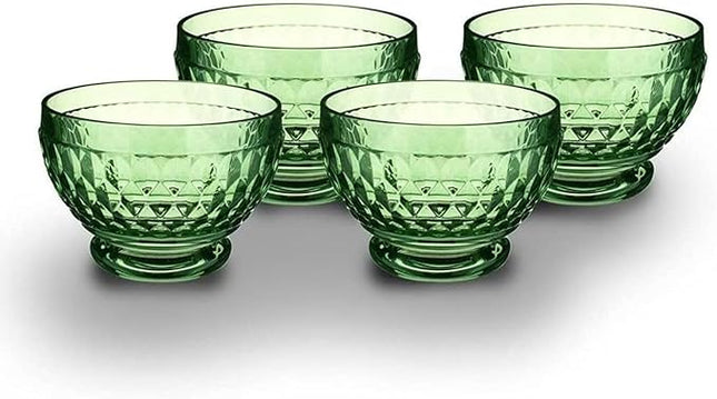 Villeroy & Boch Boston Glass Bowl Set of 4, Green