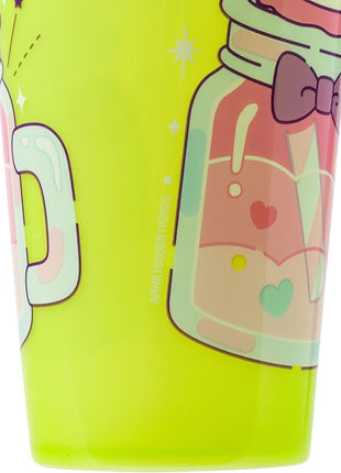 Silver Buffalo Sanrio Hello Kitty and Friends 4 Pack Color Changing Plastic Tumblers Featuring Hello Kitty, My Melody, Badtz Maru, and Cinnamoroll, 24 Ounce