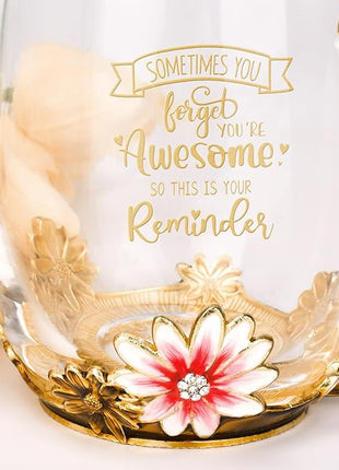 OEAGO Birthday Gifts for Women Mom Plastic Tea Cup Mothers Valentines Day Gifts for Her from Daughter Son Unique Inspirational Friendship Ideas for Female Coworker