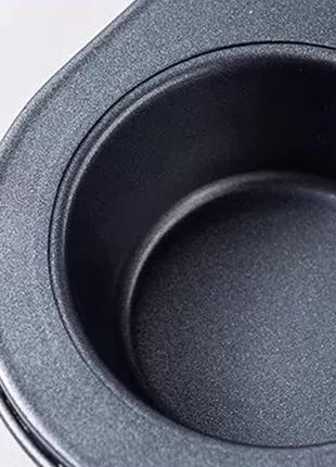 Air Fryer Muffin Pan, Nonstick Cupcake Baking Pan for Counter Top Oven Small Oven, Black, 2 Pack