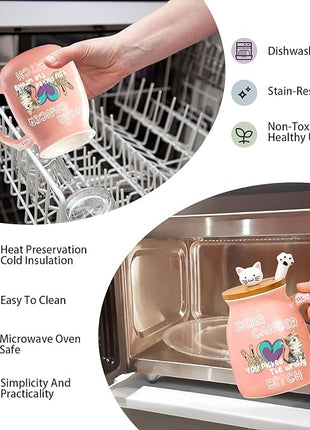 Gifts for People with Cancer Funny Mug Care Gift For Woman Get Well Gift for Women After Surgery Breast Cancers Gifts for Woman Thinking of You Presents for Womens Feel Better Present