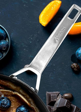 MsMk 11 Inch Nonstick Frying Pan，Titanium and Ceramic Nonstick Large Skillet Pan, PFOA Free, Non-Toxic, Stay-Cool Handle, Scratch-resistant, Dishwasher Safe, Oven Safe to 700°F