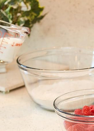 Anchor Hocking Glass Measuring Cups, 3 Piece Set (1 Cup, 2 Cup, 4 Cup liquid measuring cups)