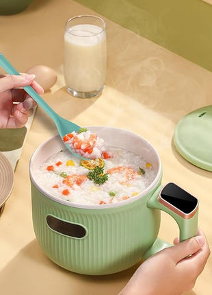 3 Pcs Silicone Spoons Set of 7.9 10.6 14.2 inch for Cooking, Heat Resistant Kitchen Spoons for Mixing, Stirring, and Serving, Small to Large Non Stick (Green)